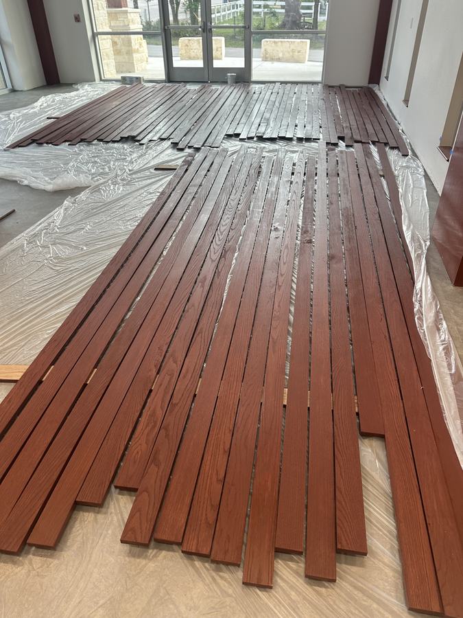 Plank Stock Staged at the Entry