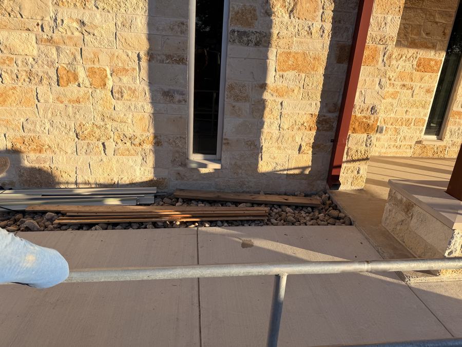 Stone Columns and Steel Header