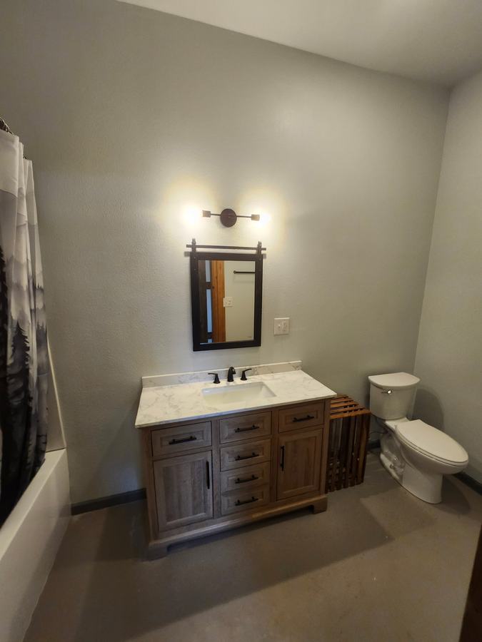 Guest Bath and Wood Vanity