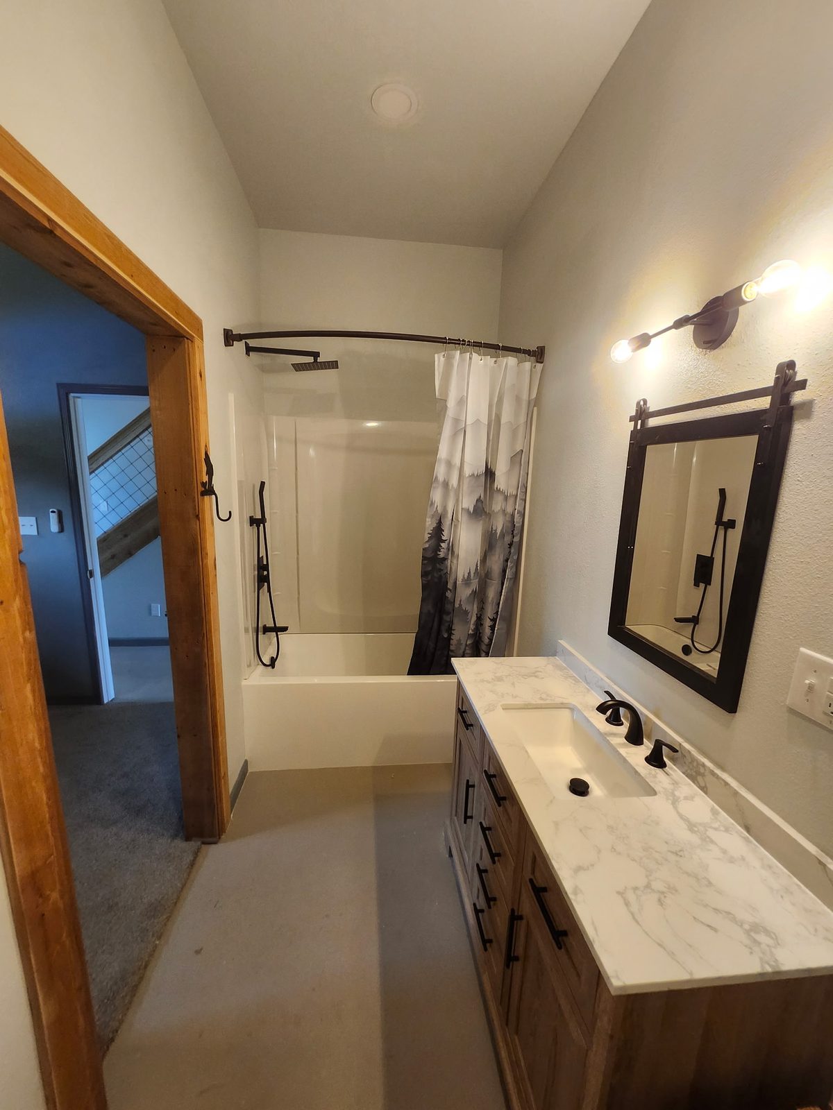Custom home bathroom