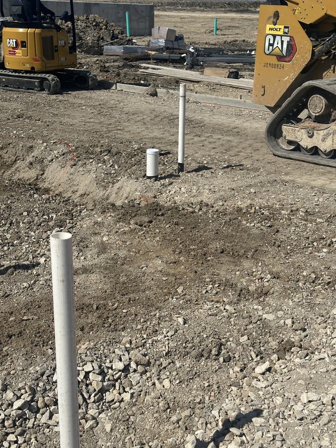 Setting Stub-Ups Around the Excavator